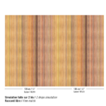 patroon weegave van het oranje Elitis Cartagena Cannelure-rm-1147-30 behang