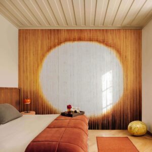 Interieur weergave van het Elitis cartagena-wall-halo-RM 1144-01 behang