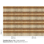 Patroon weergave van het Elitis cartagena-wall-oree-rm-1145-70 behang in oranje