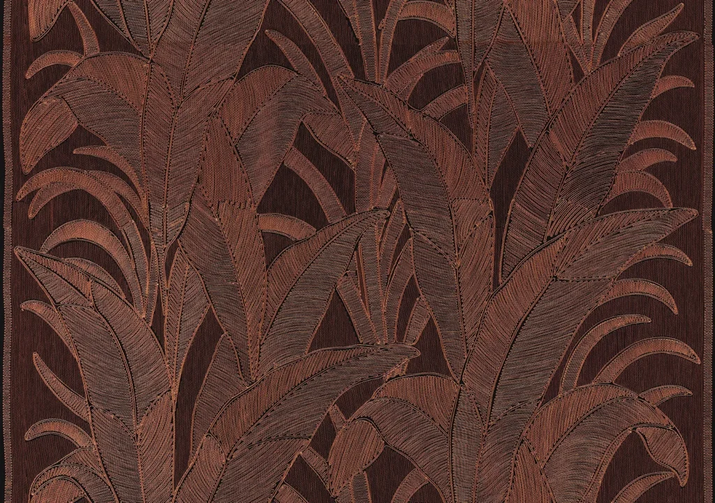 Arte Mysuru Aranya behang in bruin, kleur Chocolate (35442)