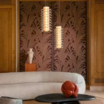 Interieur met Arte Mysuru Aranya behang in bruin, kleur Chocolate (35442)
