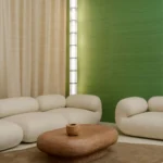 Interieur met Arte Mysuru Mandya behang in groen, kleur Evergreen (35408)