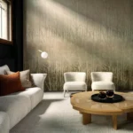 Interieur met Arte Ombre Arbor panoramabehang in bruin, kleur Mocha (32372)