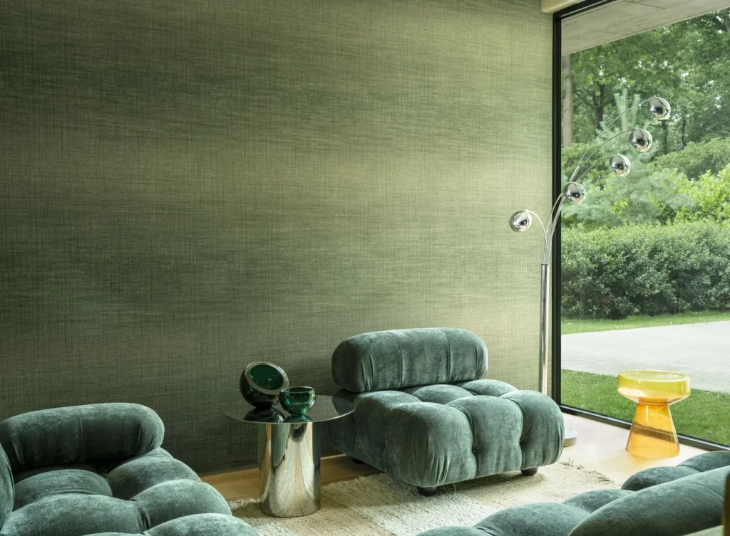 Interieur met Arte Ombre Fade behang, kleur Crocodile (32304)