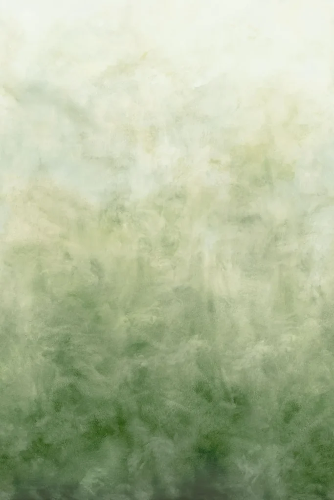 Arte Ombre Flux panoramabehang in groen, kleur Emerald Haze (32382)