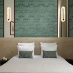 Interieur met Arte Senah Lumera behang in groen, kleur Emerald (55162)