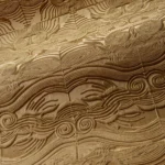 Sfeerbeeld van Arte Senah Lumera behang in goud, kleur Gold (55160)