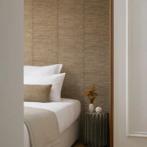 Interieur met Arte Senah Selvage behang in goud, kleur Gold (55104)