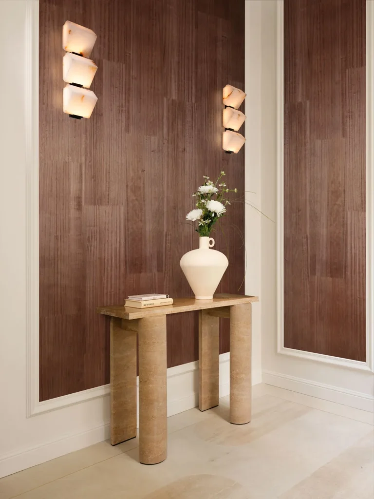 Interieur met Arte Senah Sereno behang in bruin, kleur Cocoa (55171)